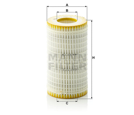 HU 718/5 x oil filter element (metal-free)