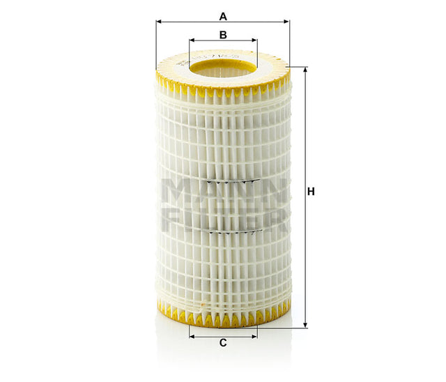 HU 718/5 x oil filter element (metal-free)