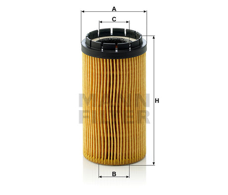 HU 718 x oil filter element (metal-free)