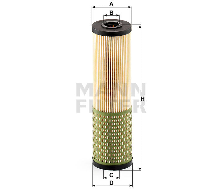 HU 736 x oil filter element (metal-free)