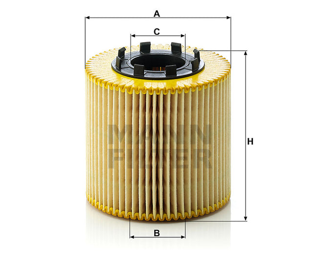 HU 923 x oil filter element (metal-free)