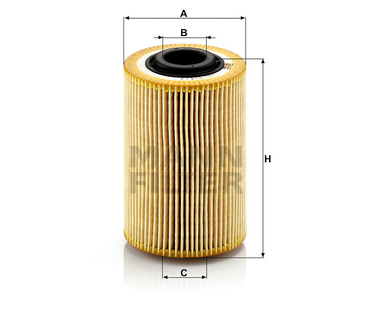 HU 924/2 x oil filter element (metal-free)