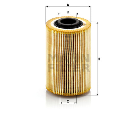 HU 924/2 x oil filter element (metal-free)