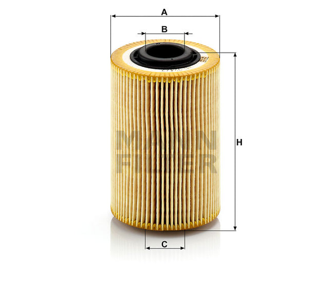 HU 924/2 x oil filter element (metal-free)