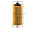 HU 938/4 x oil filter element (metal-free)