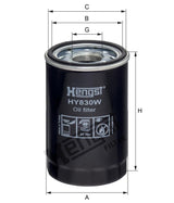 HY830W oil filter spin-on