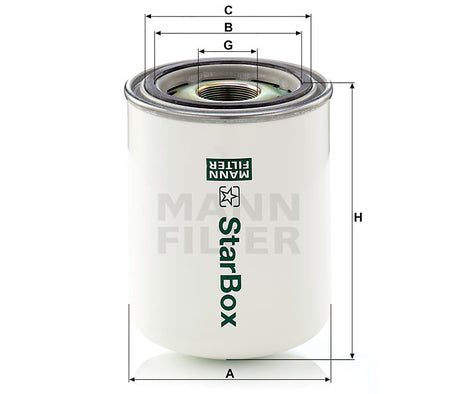 LB 1374/21 air/oil separator spin-on (StarBox)