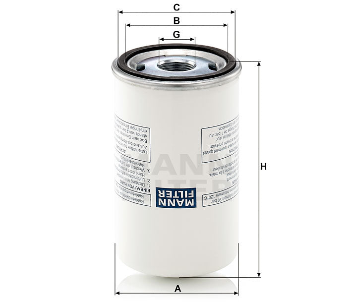 LB 719/4 air/oil separator spin-on