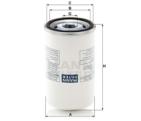 LB 719/4 air/oil separator spin-on