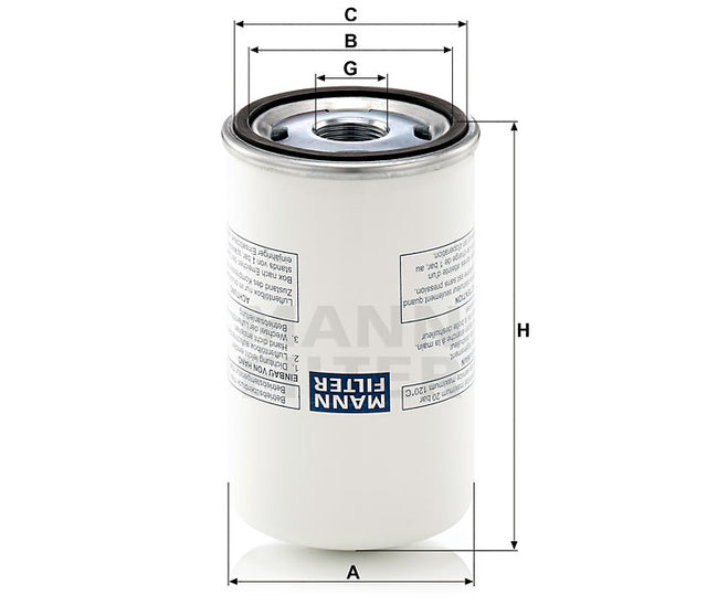 LB 719/4 air/oil separator spin-on