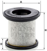 LC 8100 oil separator element