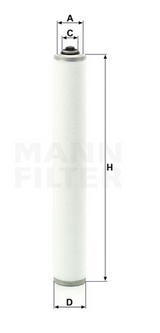 LE 12 006 air/oil separator element (vacuum)