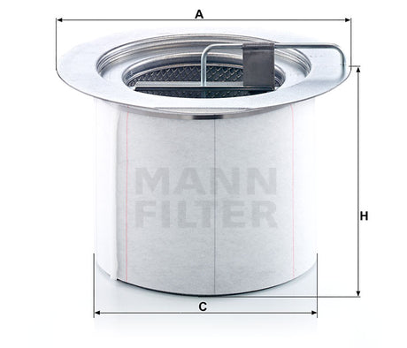 LE 16 015 x air/oil separator element (incl. gasket)