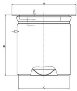 LE 19 007 x air/oil separator element (incl. gasket)