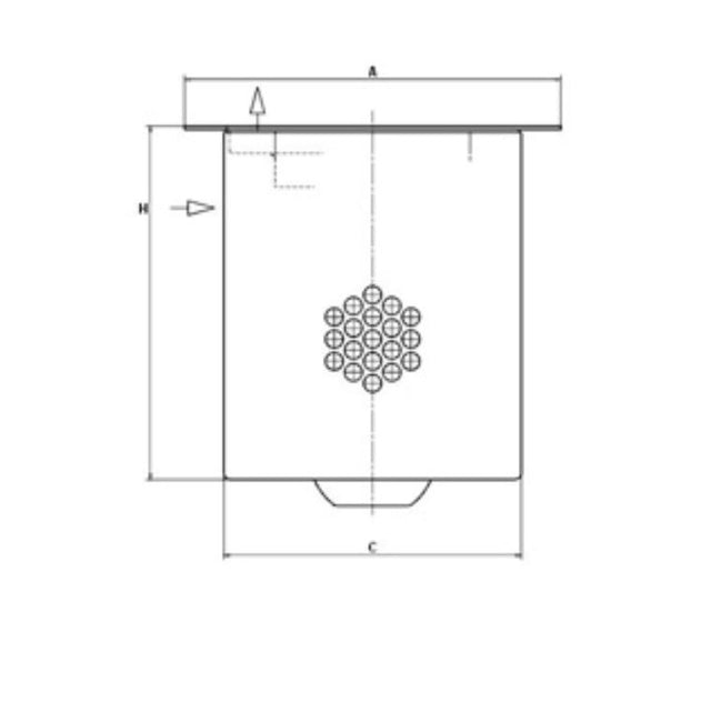 LE 26 001 x air/oil separator element (incl. gasket)
