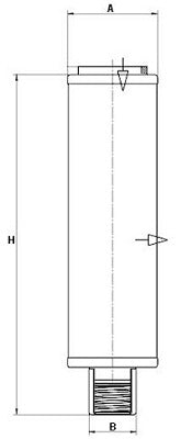 LE 3018 air/oil separator element 49 300 55 311