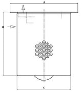 LE 35 002 x air/oil separator element (incl. gasket)
