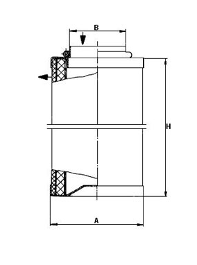 LE 4009 air/oil separator element 49 000 55 671