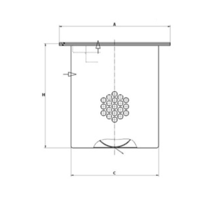 LE 47 001 x air/oil separator element (incl. gasket)