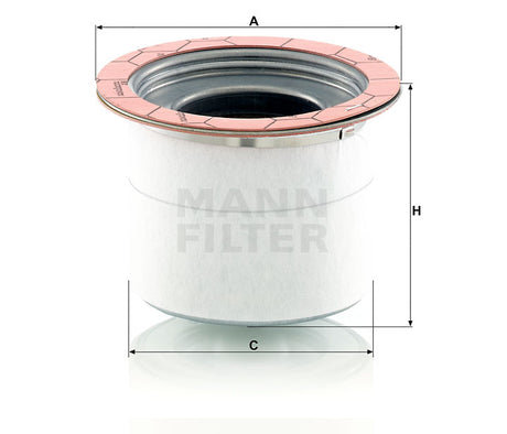 LE 5010 air/oil separator element (incl. gasket)