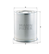 LE 57 006 x air/oil separator element 49 425 53 101