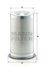 LE 61 002 x air/oil separator element (incl. gasket)