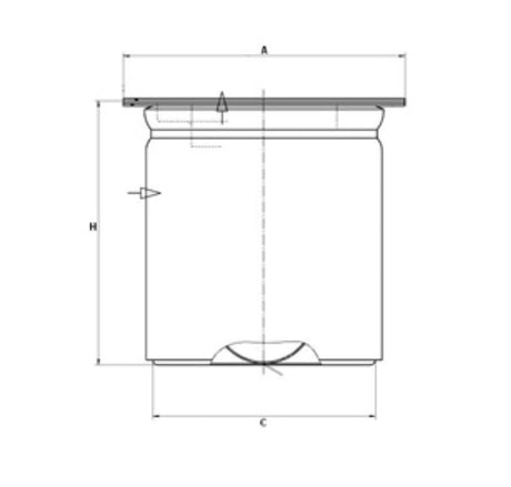 LE 65 004 air/oil separator element (incl. gasket)