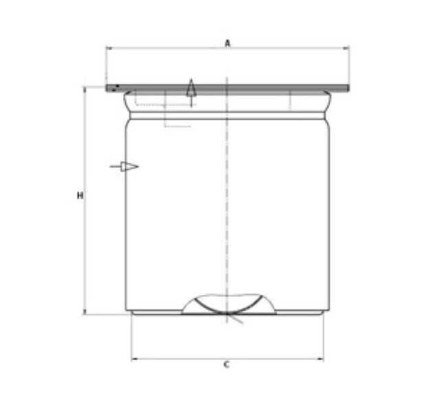 LE 65 004 air/oil separator element (incl. gasket)