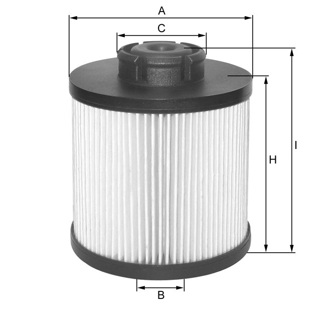 MFE1345MB fuel filter element (metal-free)