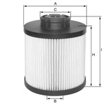 MFE1345MB fuel filter element (metal-free)