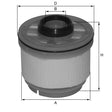 MFE1593A fuel filter element