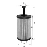 MLE1369 oil filter element (metal-free)