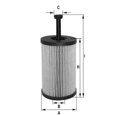 MLE1369 oil filter element (metal-free)