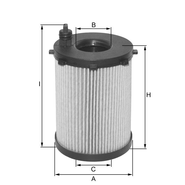 MLE1481 oil filter element (metal-free)