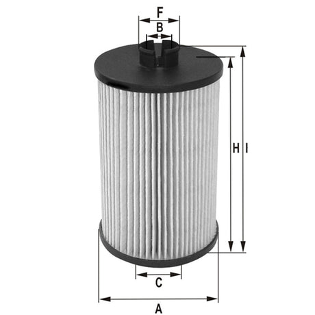 MLE1511 oil filter element (metal-free)