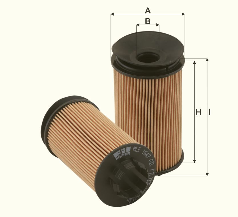 MLE1647 oil filter element (metal-free)