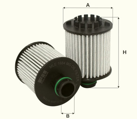 MLE1684MG oil filter element