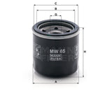 MW 65 oil filter (spin-on)