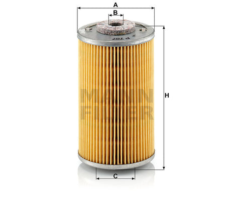 P 707 fuel filter