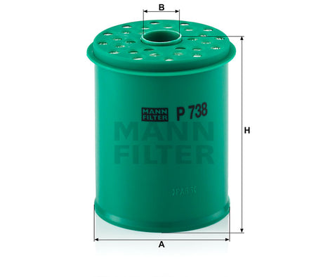 P 738 x fuel filter