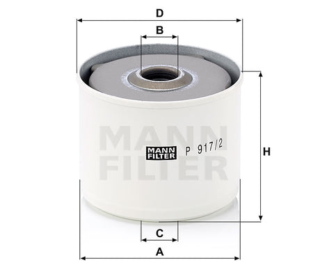 P 917/2 x fuel filter (element)