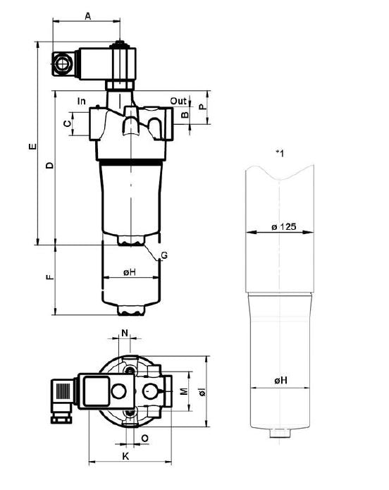 PI 2030-068 low pressure filter