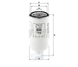 PL 150/1 fuel filter spin-on (prefilter)