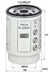 PL 270/31 z fuel filter in-line