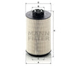 PU 1058 x fuel filter