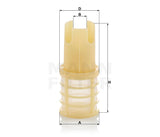 PU 5005 fuel filter element