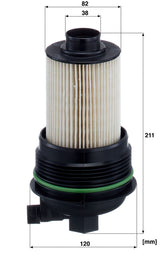 PU 9025 fuel filter element