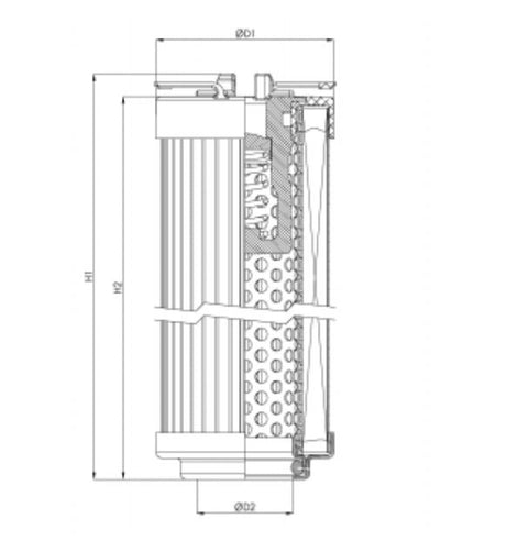 R101C10B hydraulic filter element