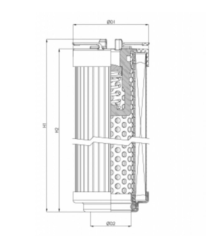 R101C25B hydraulic filter element