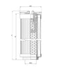 R101G10B hydraulic filter element
